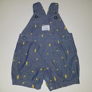 Carter's Just One You Mommy's Little Sunshine Seahorse Romper Baby 3 Months Blue